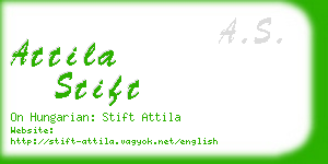 attila stift business card